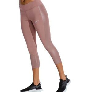 Nike Lux Racer Crop‎ Smokey Mauve Rose Size XS Dri-Fit